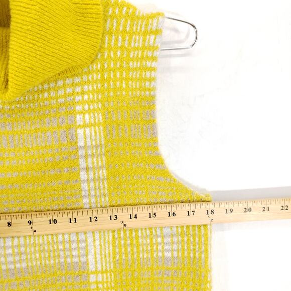 The Limited Sweater Women Medium Yellow Sleeveless Cowl Neck Hi Low Hem Pullover - Picture 9 of 10